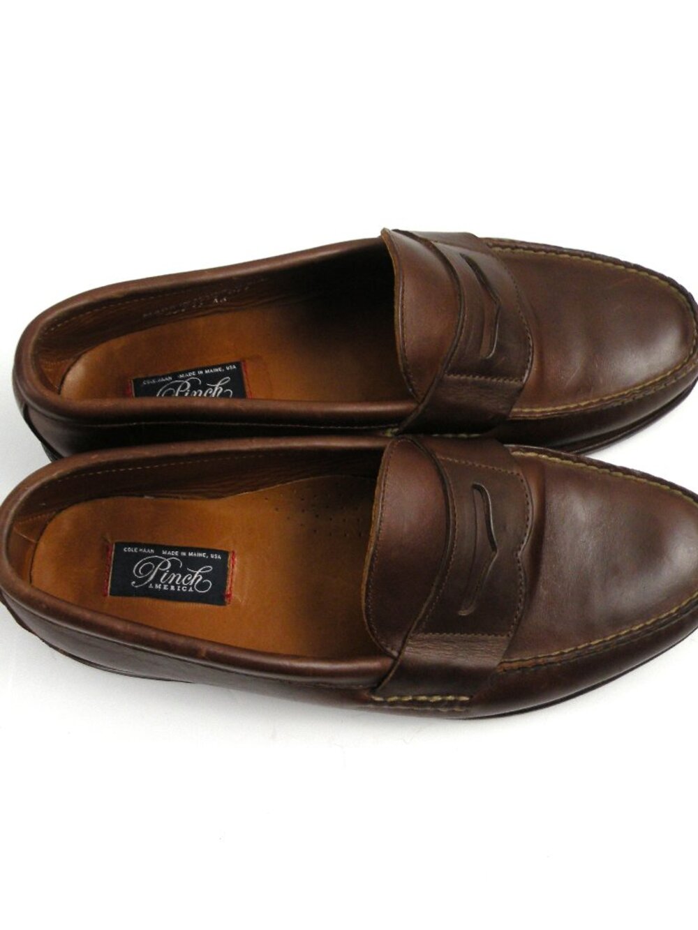 Cole Haan Pinch Maine Classic Penny Loafers Mens 11M Brown Leather Dress Shoes - Picture 7 of 11